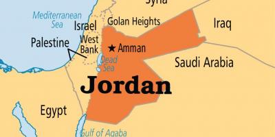 Йордания местоположението на картата 