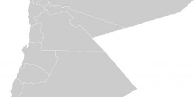 Празна карта Йордания