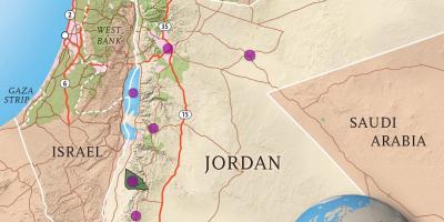 Кралство Йордания картата